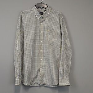 DOCKERS plaid button up shirt men's size XL